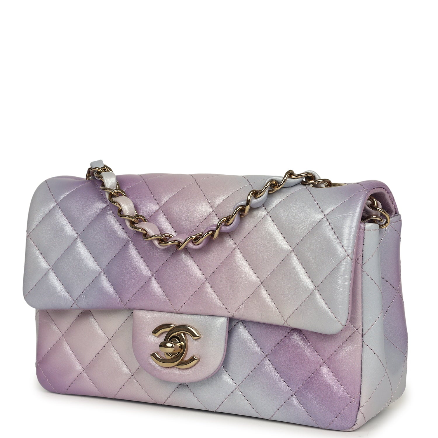 pre-owned-chanel-mini-rectangular-flap-bag-purple-ombre-lambskin-light-gold-metal