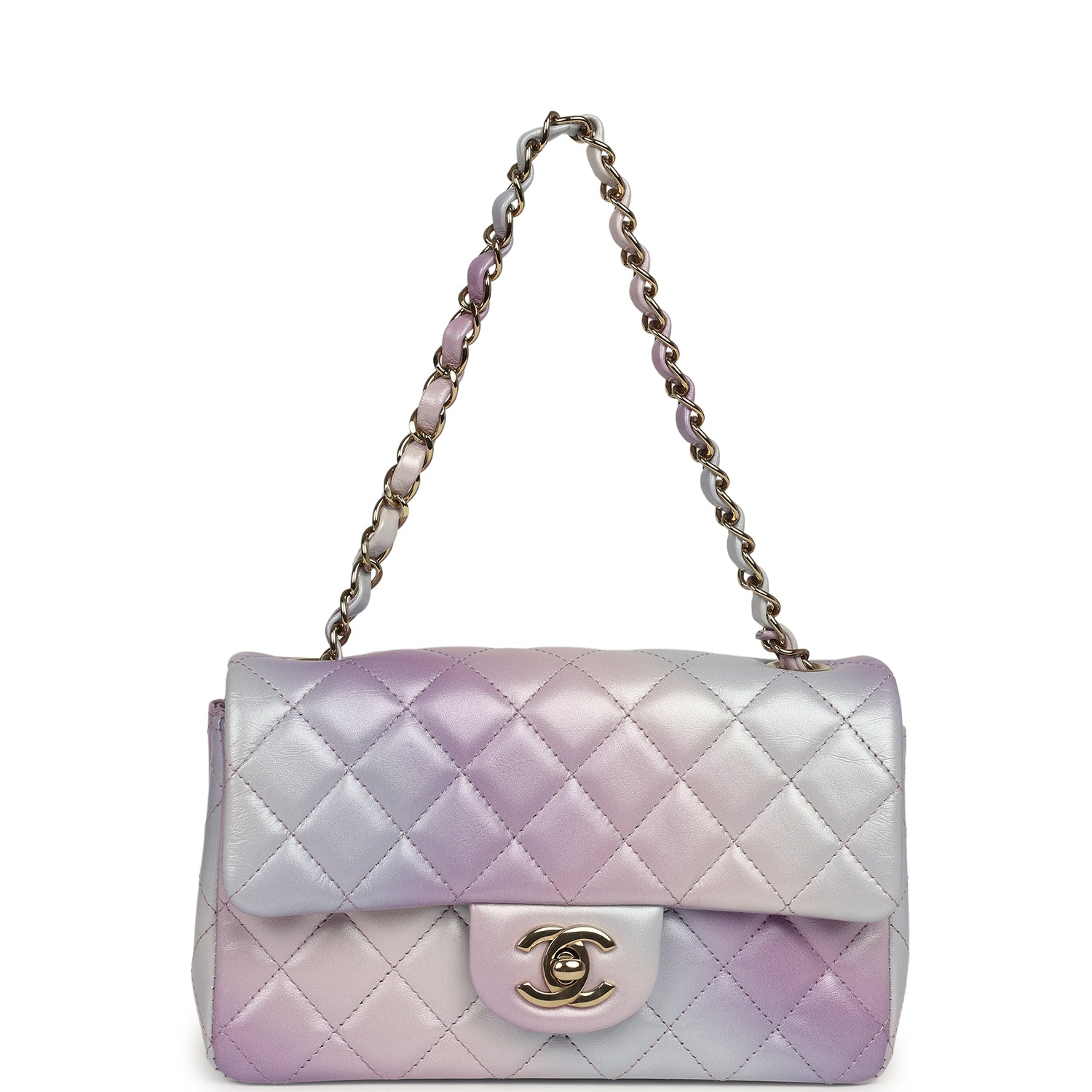 pre-owned-chanel-mini-rectangular-flap-bag-purple-ombre-lambskin-light-gold-metal