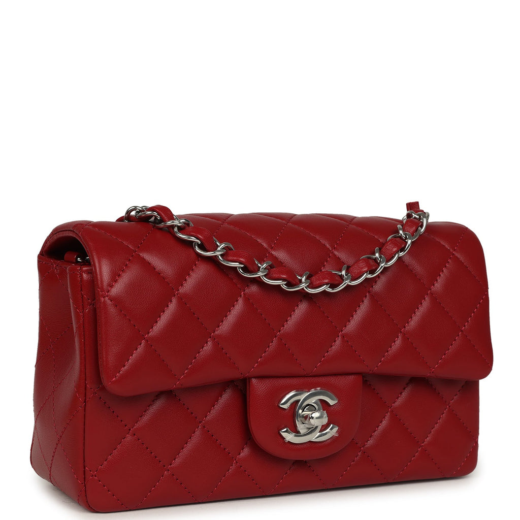 chanel-mini-classic-rectangular-flap-bag-red-lambskin-silver-metal