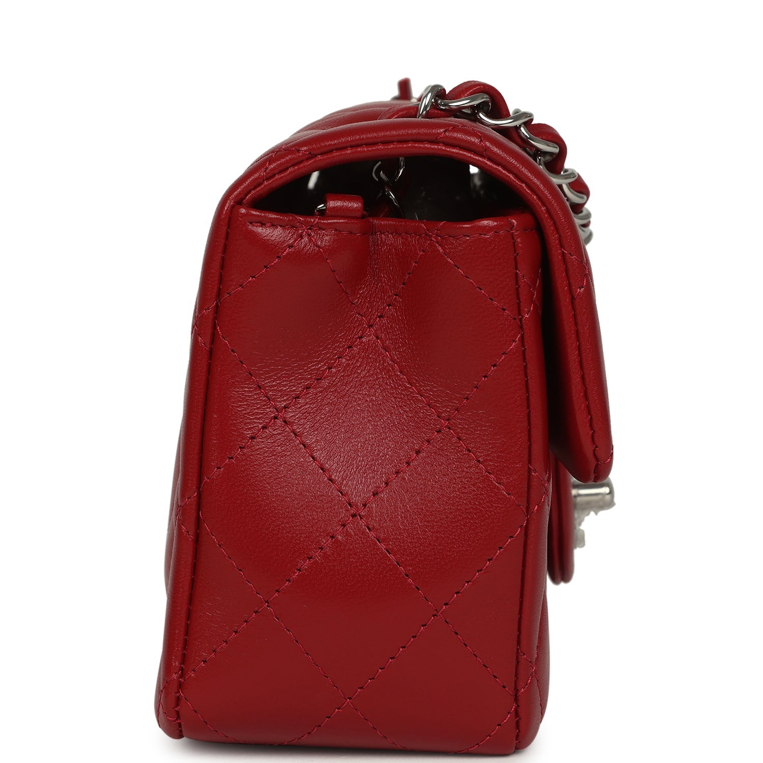 chanel-mini-classic-rectangular-flap-bag-red-lambskin-silver-metal