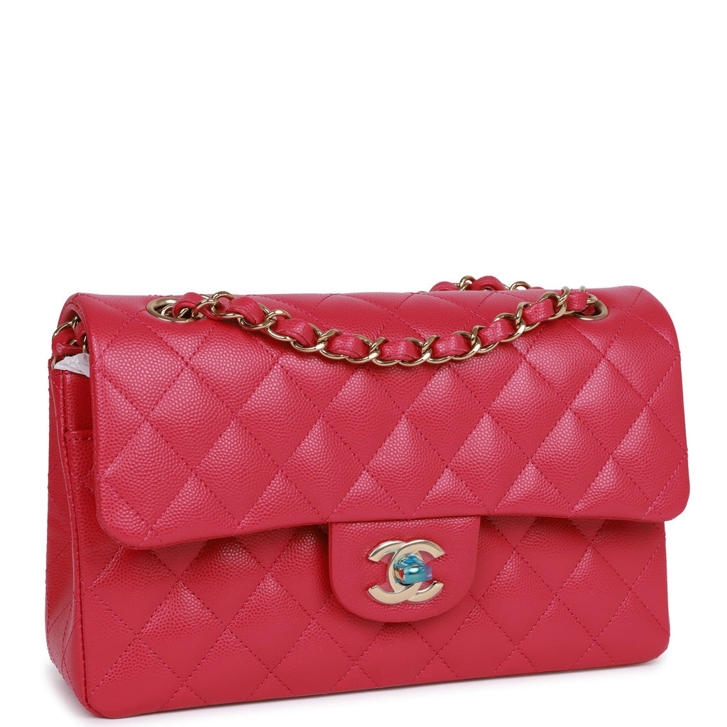 chanel-small-classic-double-flap-fuchsia-caviar-light-gold-metal