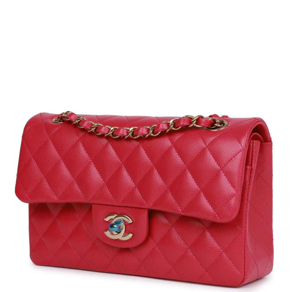 chanel-small-classic-double-flap-fuchsia-caviar-light-gold-metal