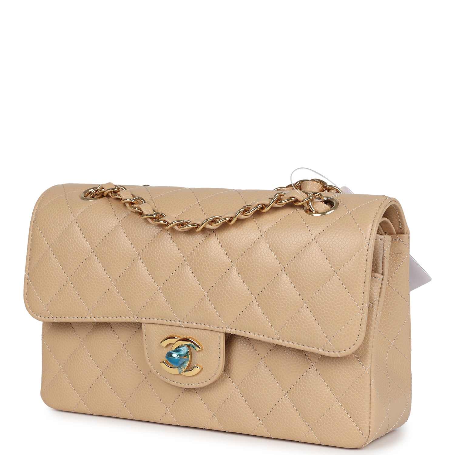 chanel-small-classic-double-flap-bag-beige-caviar-gold-metal-5