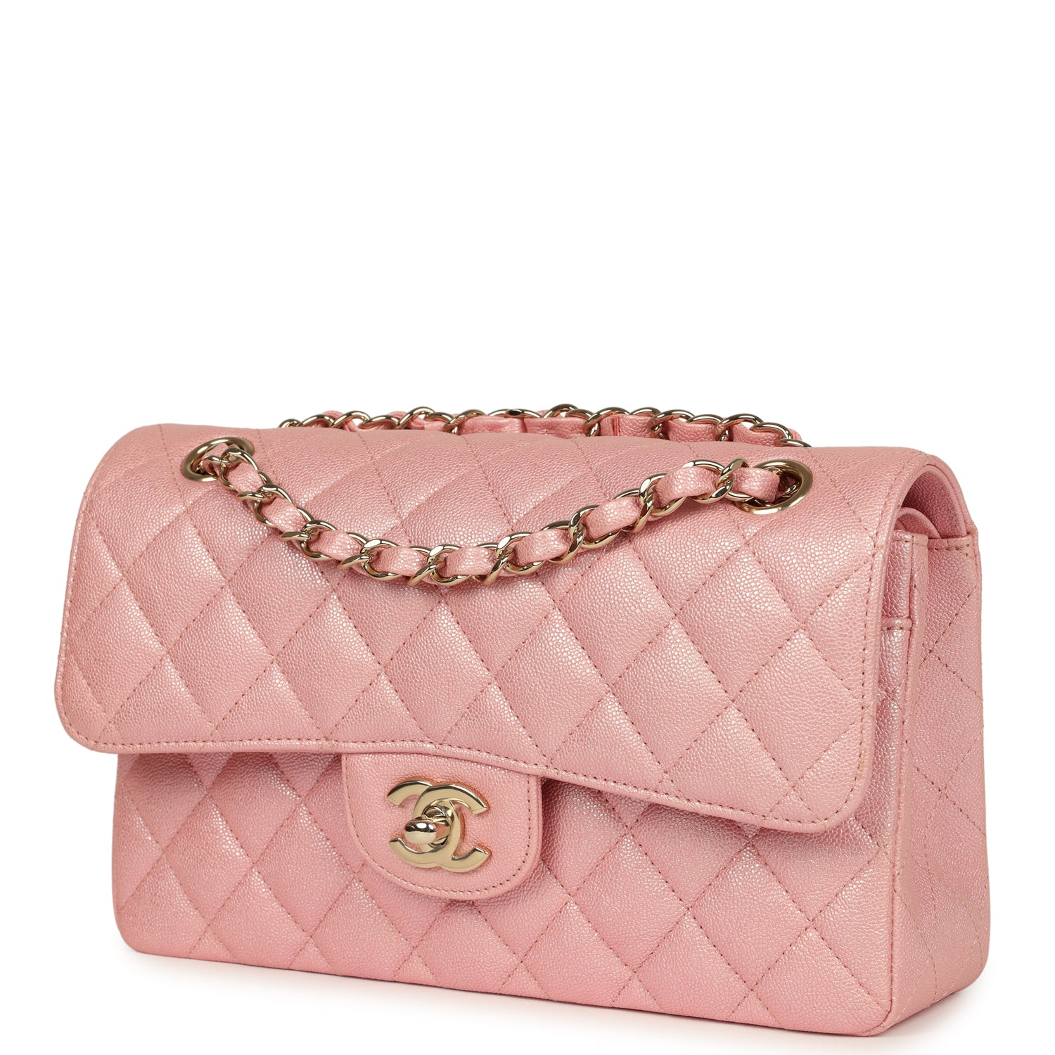 chanel-small-classic-double-flap-bag-pink-iridescent-caviar-light-gold-metal