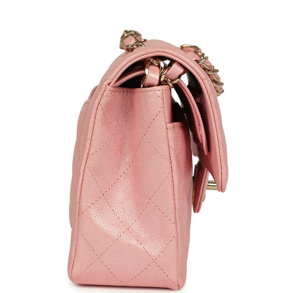 chanel-small-classic-double-flap-bag-pink-iridescent-caviar-light-gold-metal