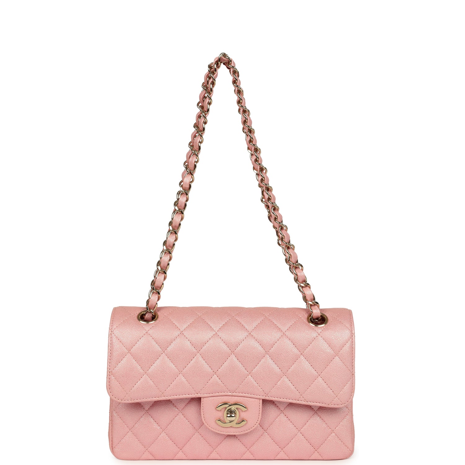chanel-small-classic-double-flap-bag-pink-iridescent-caviar-light-gold-metal