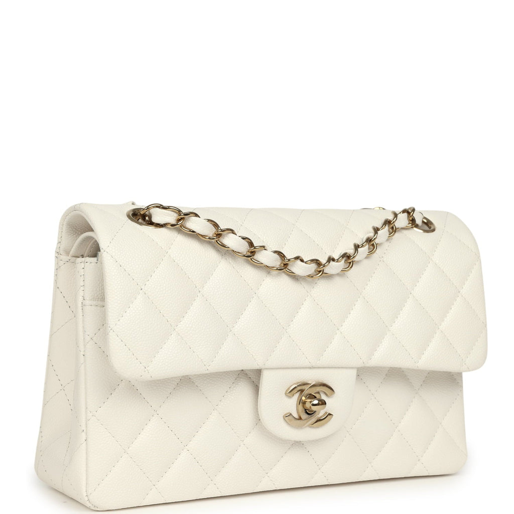 chanel-small-classic-double-flap-bag-off-white-shiny-caviar-light-gold-metal
