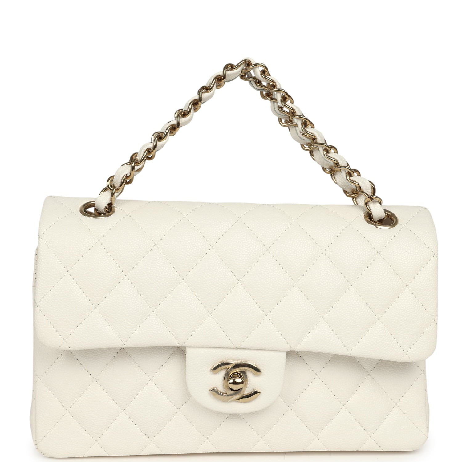 chanel-small-classic-double-flap-bag-off-white-shiny-caviar-light-gold-metal