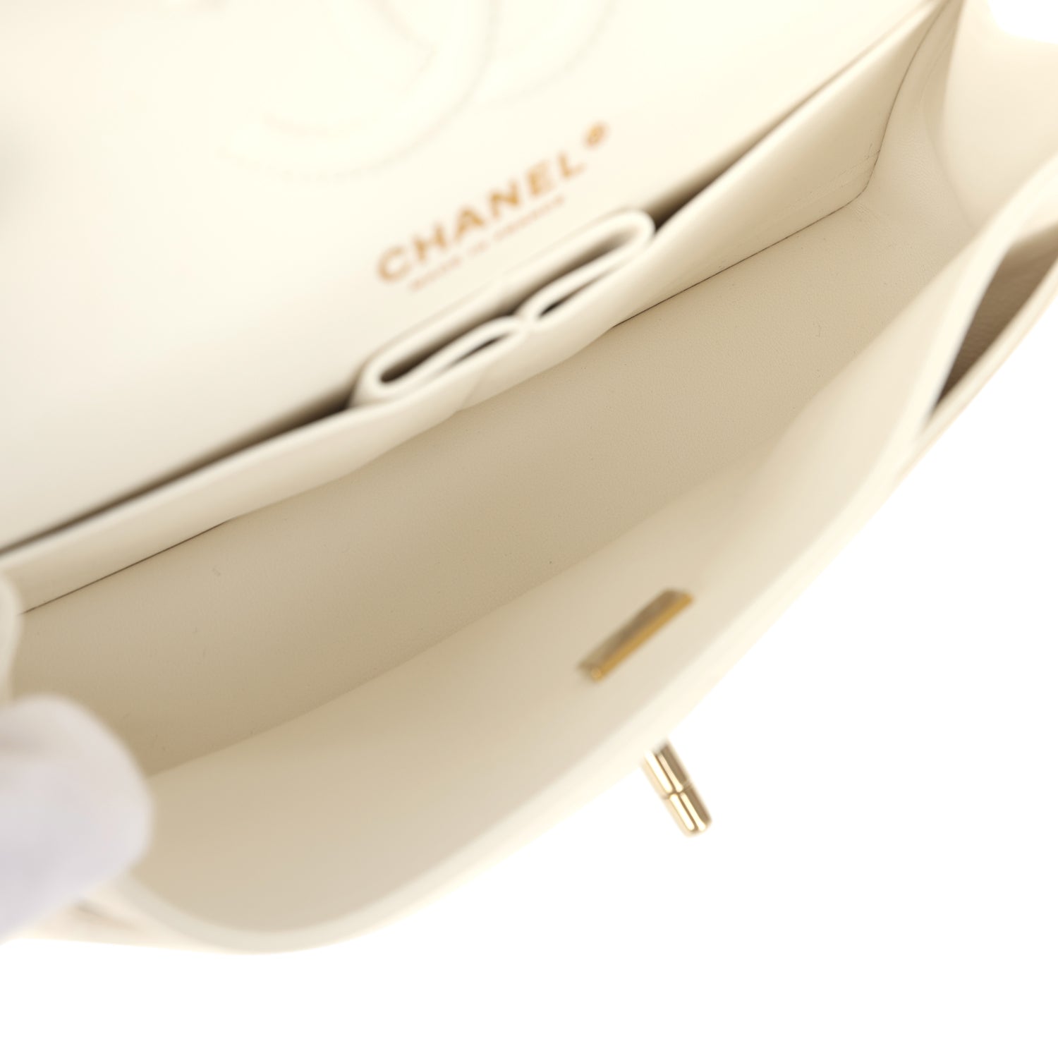 chanel-small-classic-double-flap-bag-white-shiny-caviar-light-gold-metal