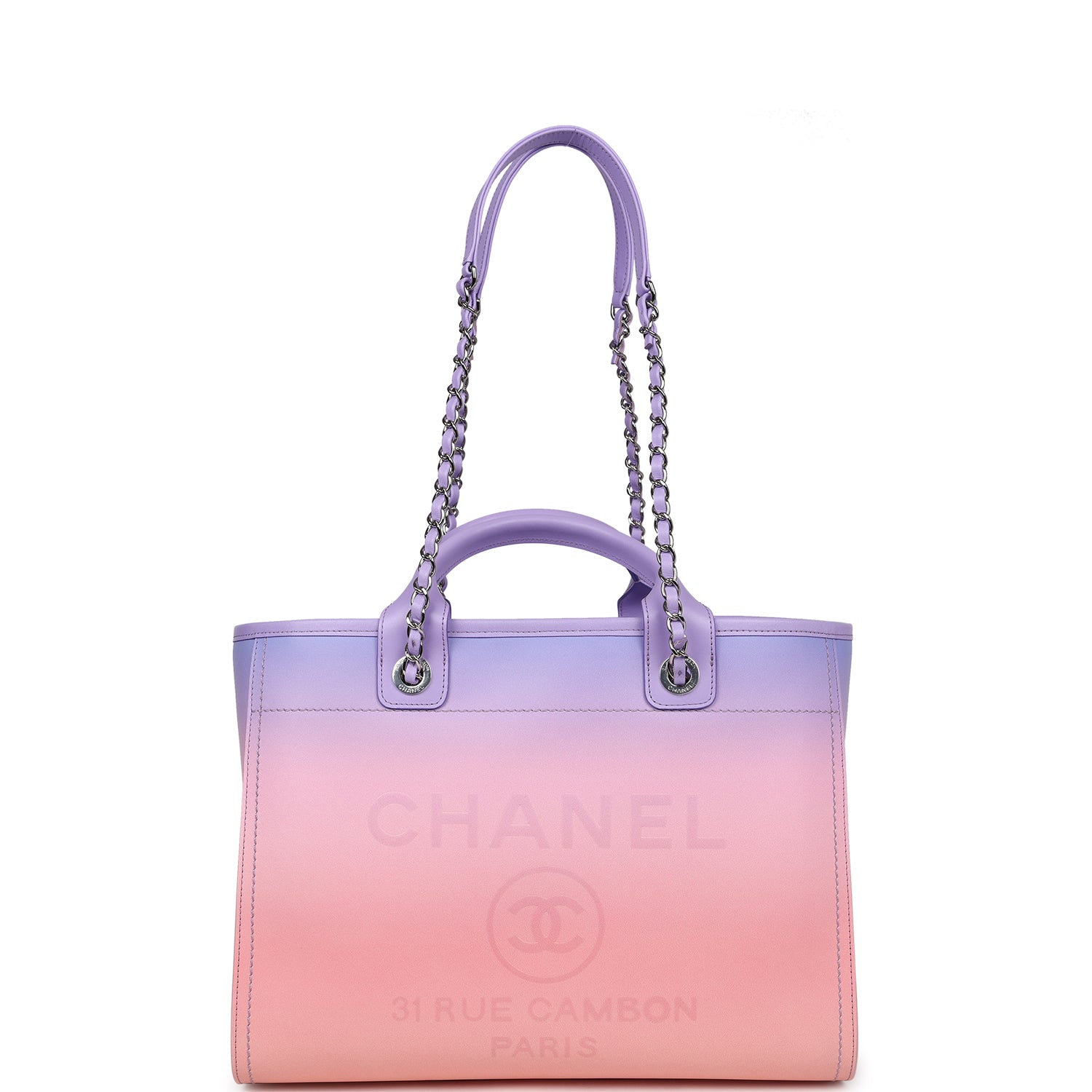 chanel-small-deauville-shopping-tote-pink-and-purple-ombre-calfskin-silver-metal