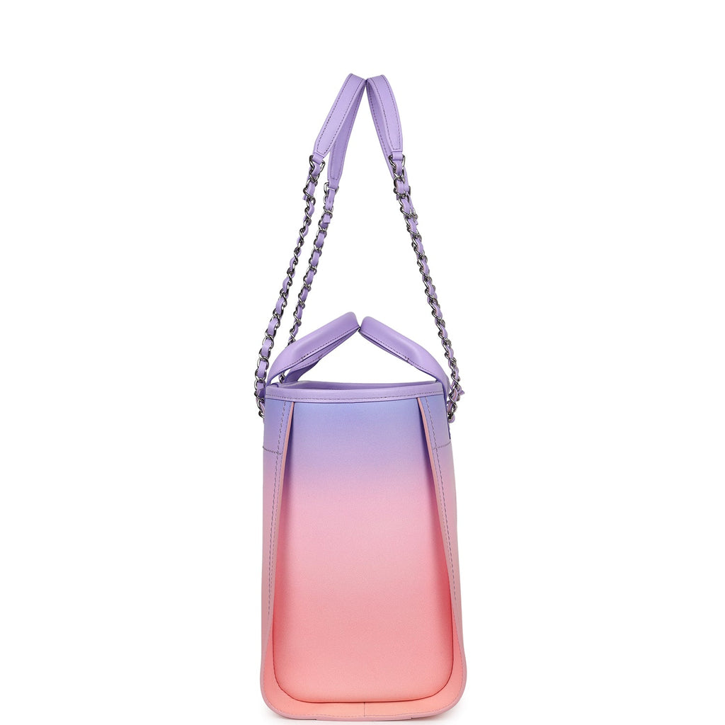 chanel-small-deauville-shopping-tote-pink-and-purple-ombre-calfskin-silver-metal