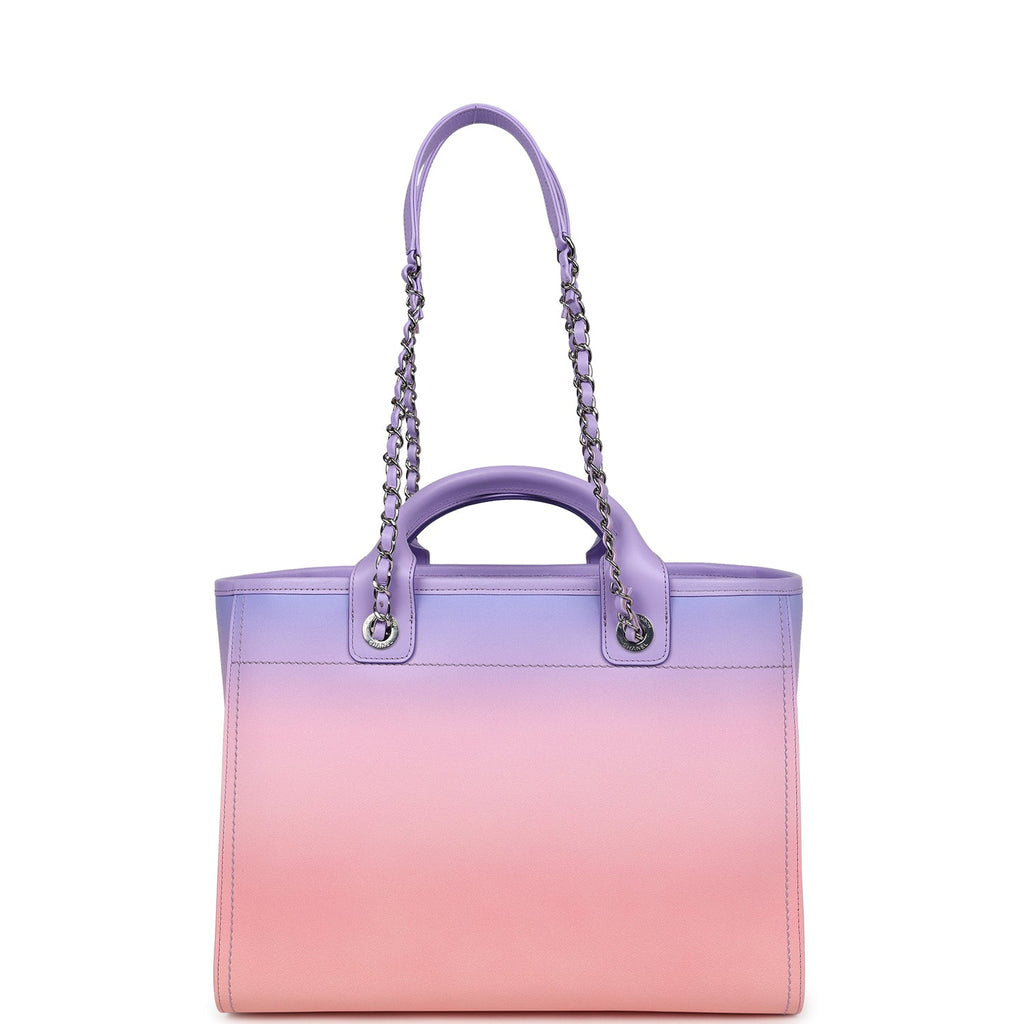 chanel-small-deauville-shopping-tote-pink-and-purple-ombre-calfskin-silver-metal