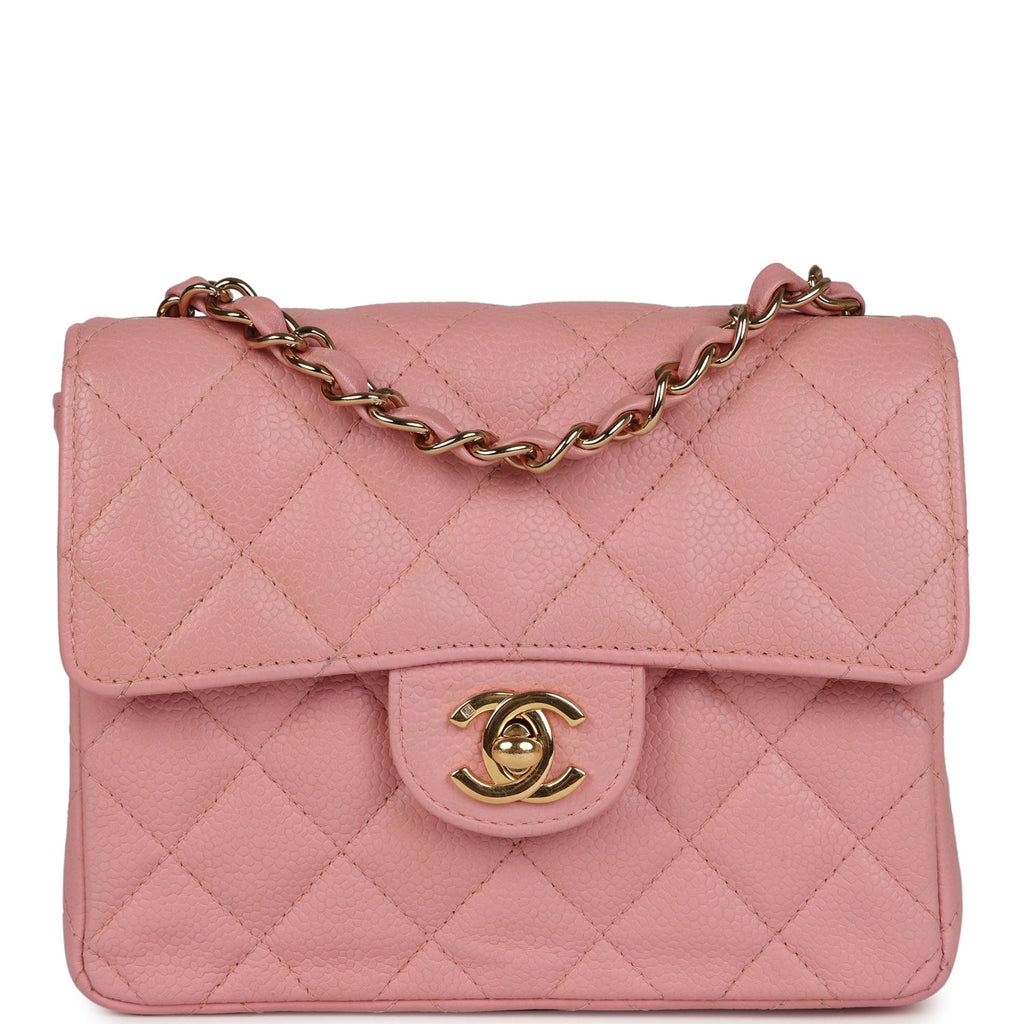 vintage-chanel-mini-square-flap-pink-caviar-gold-metal