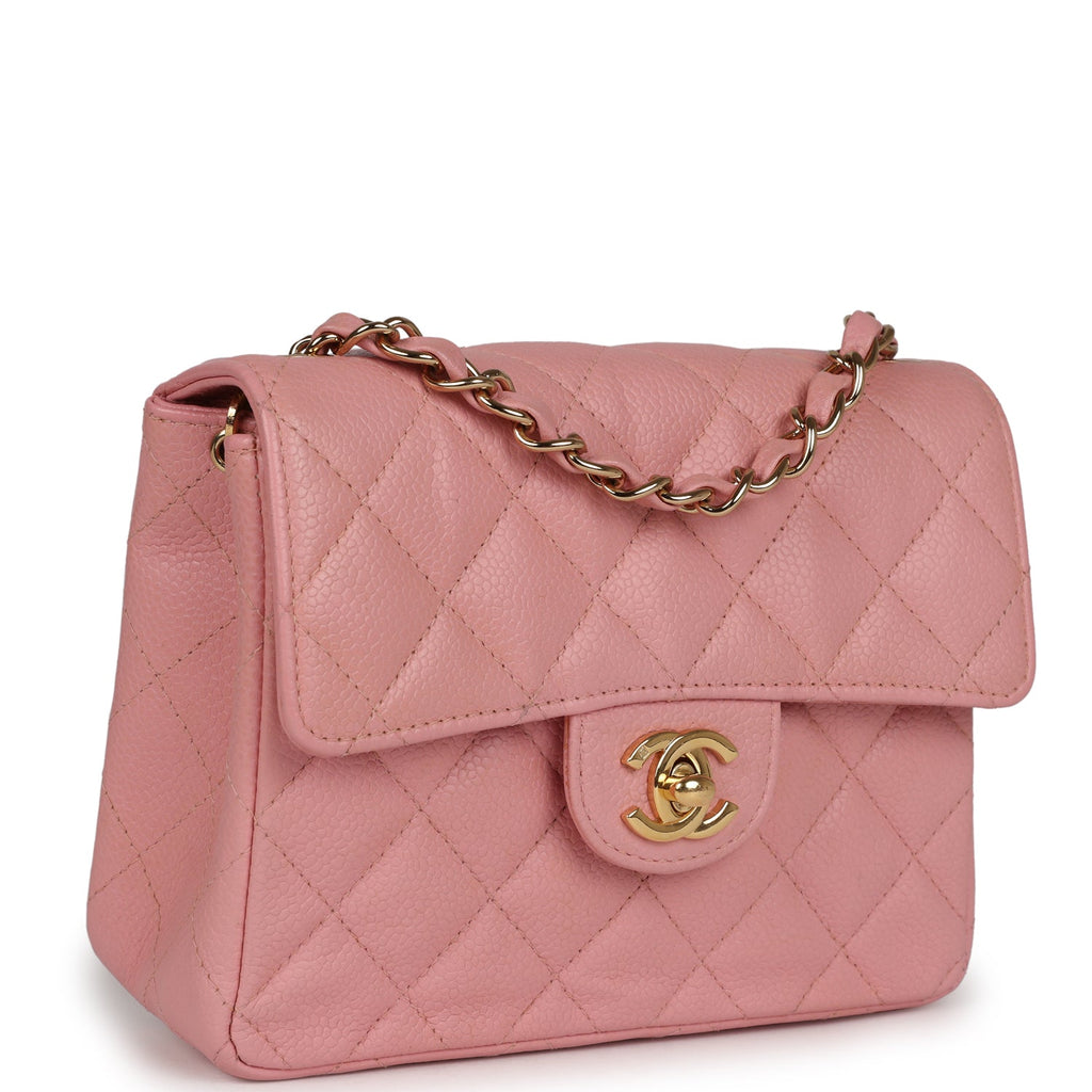 vintage-chanel-mini-square-flap-pink-caviar-gold-metal