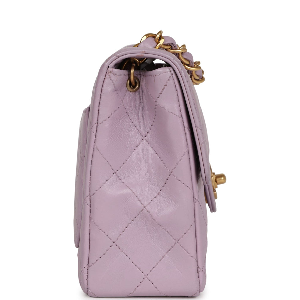 vintage-chanel-mini-square-flap-bag-light-purple-lambskin-matte-gold-metal