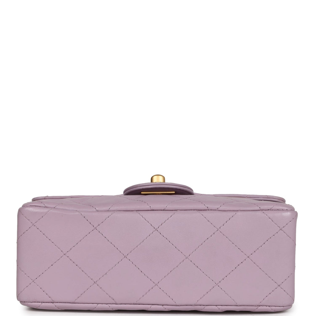 vintage-chanel-mini-square-flap-bag-light-purple-lambskin-matte-gold-metal