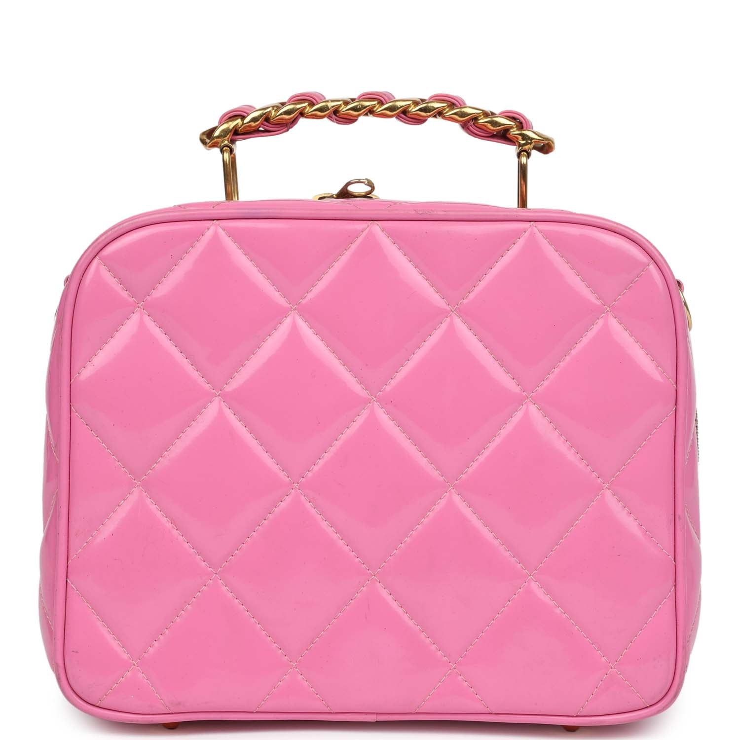 vintage-chanel-lunchbox-vanity-bag-pink-patent-gold-metal