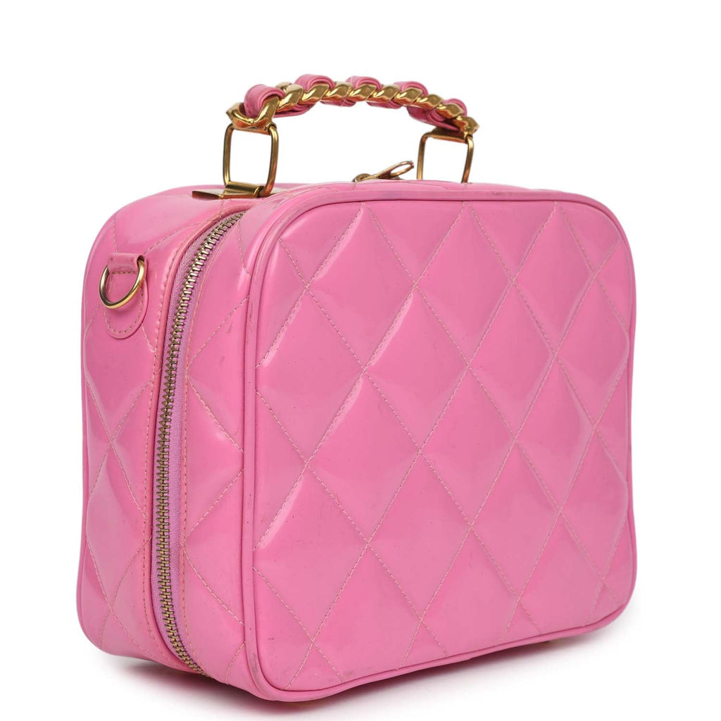 vintage-chanel-lunchbox-vanity-bag-pink-patent-gold-metal