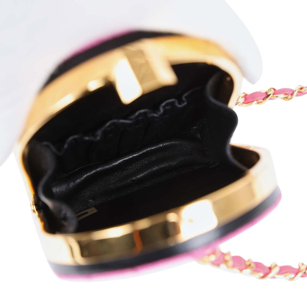 vintage-chanel-set-of-two-mini-bucket-bag-oval-handbag-pink-black-raffia-gold-metal