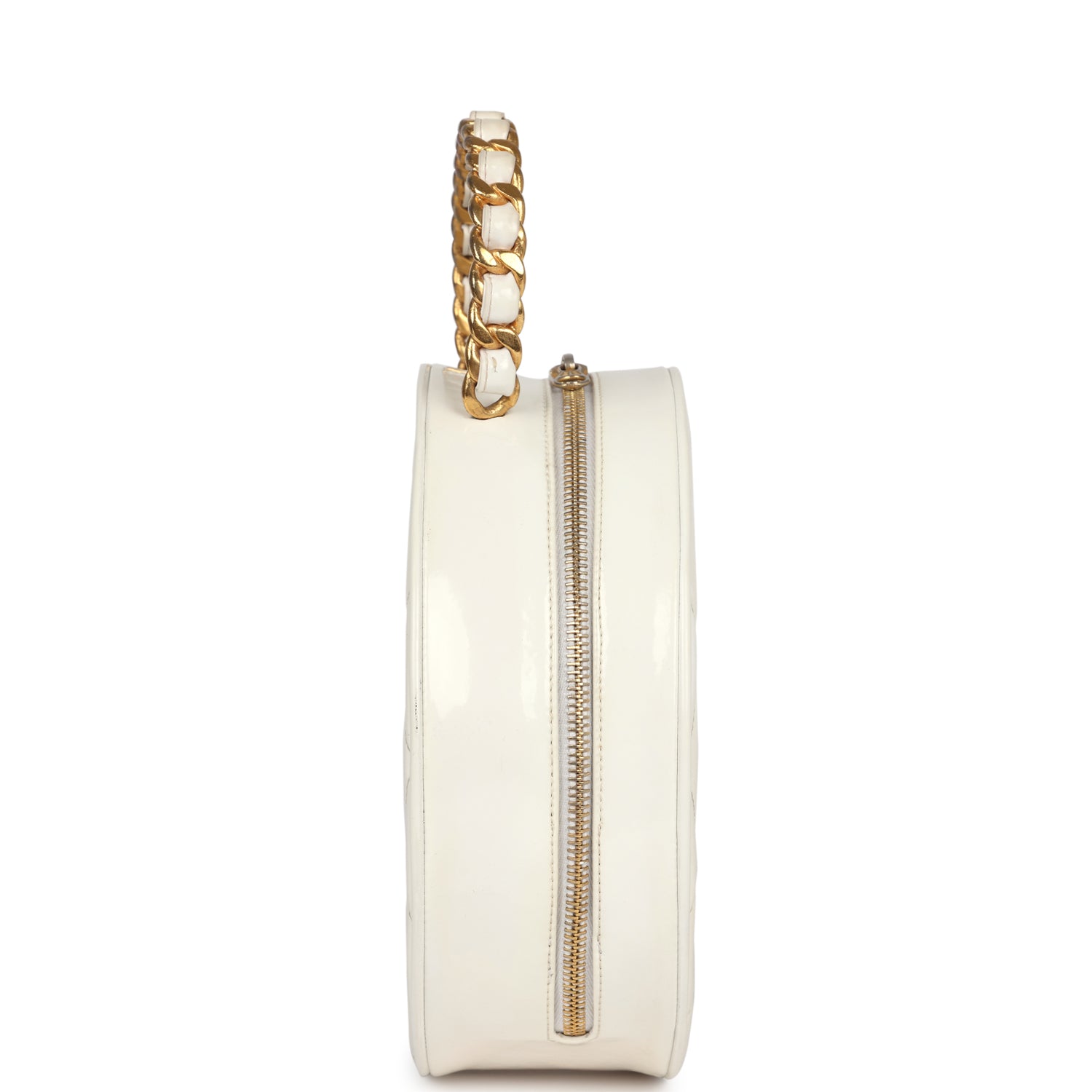 vintage-chanel-round-vanity-bag-white-and-black-patent-leather-antique-gold-metal
