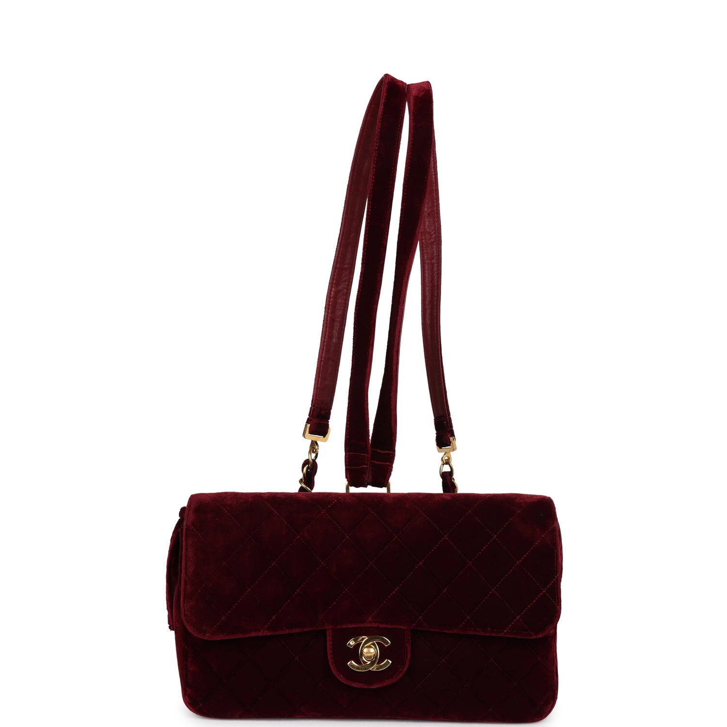 vintage-chanel-medium-classic-flap-backpack-burgundy-velvet-gold-metal
