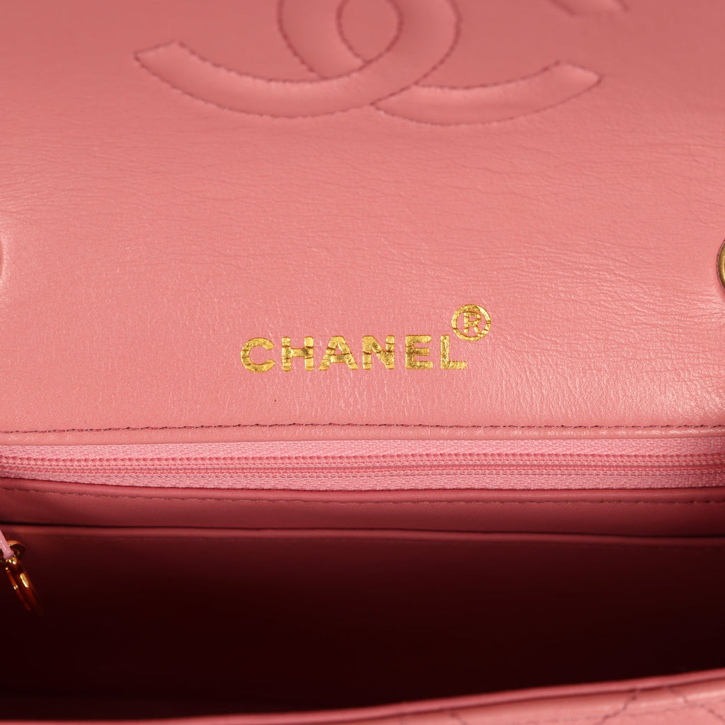 vintage-chanel-mini-square-flap-dark-pink-lambskin-gold-metal