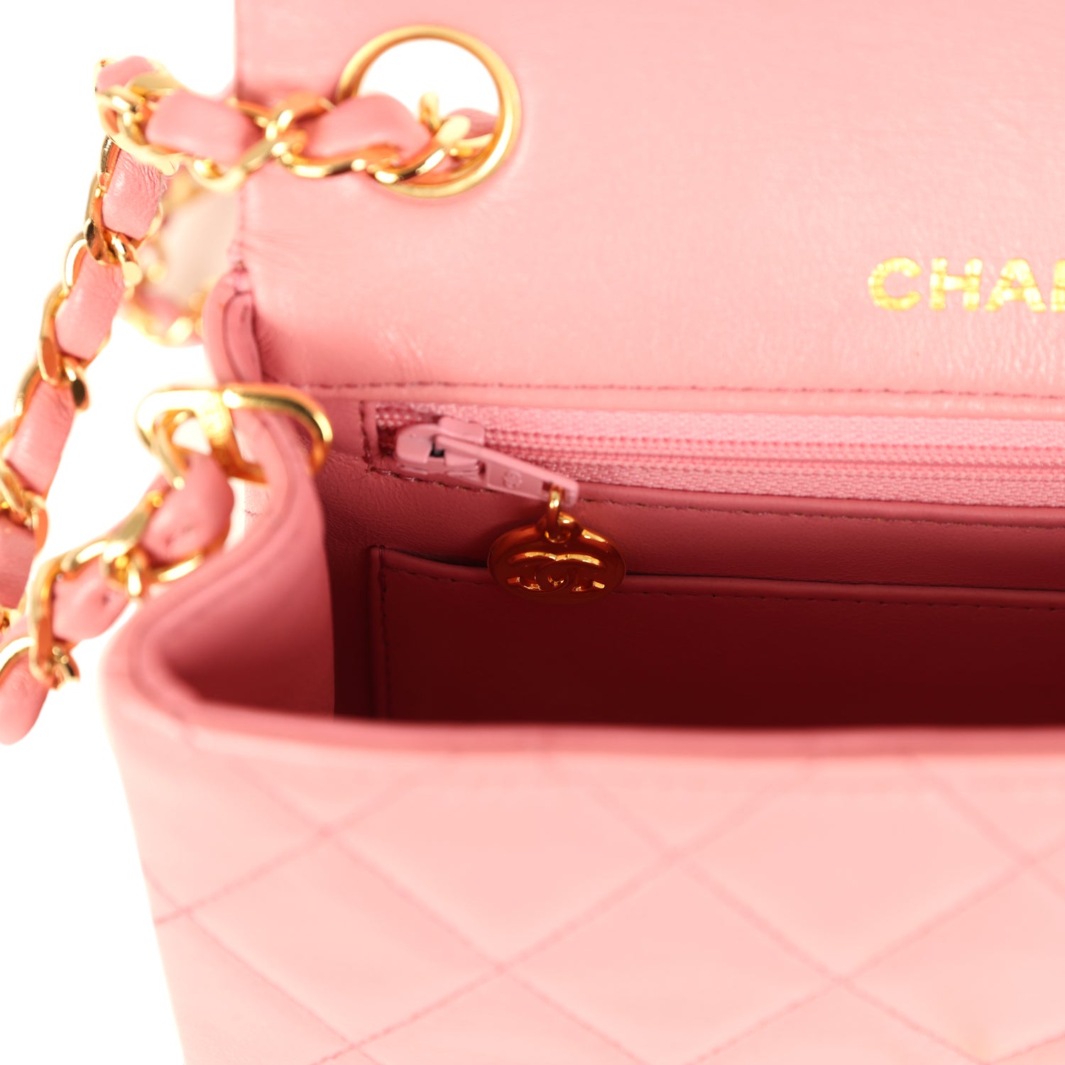 vintage-chanel-mini-square-flap-dark-pink-lambskin-gold-metal