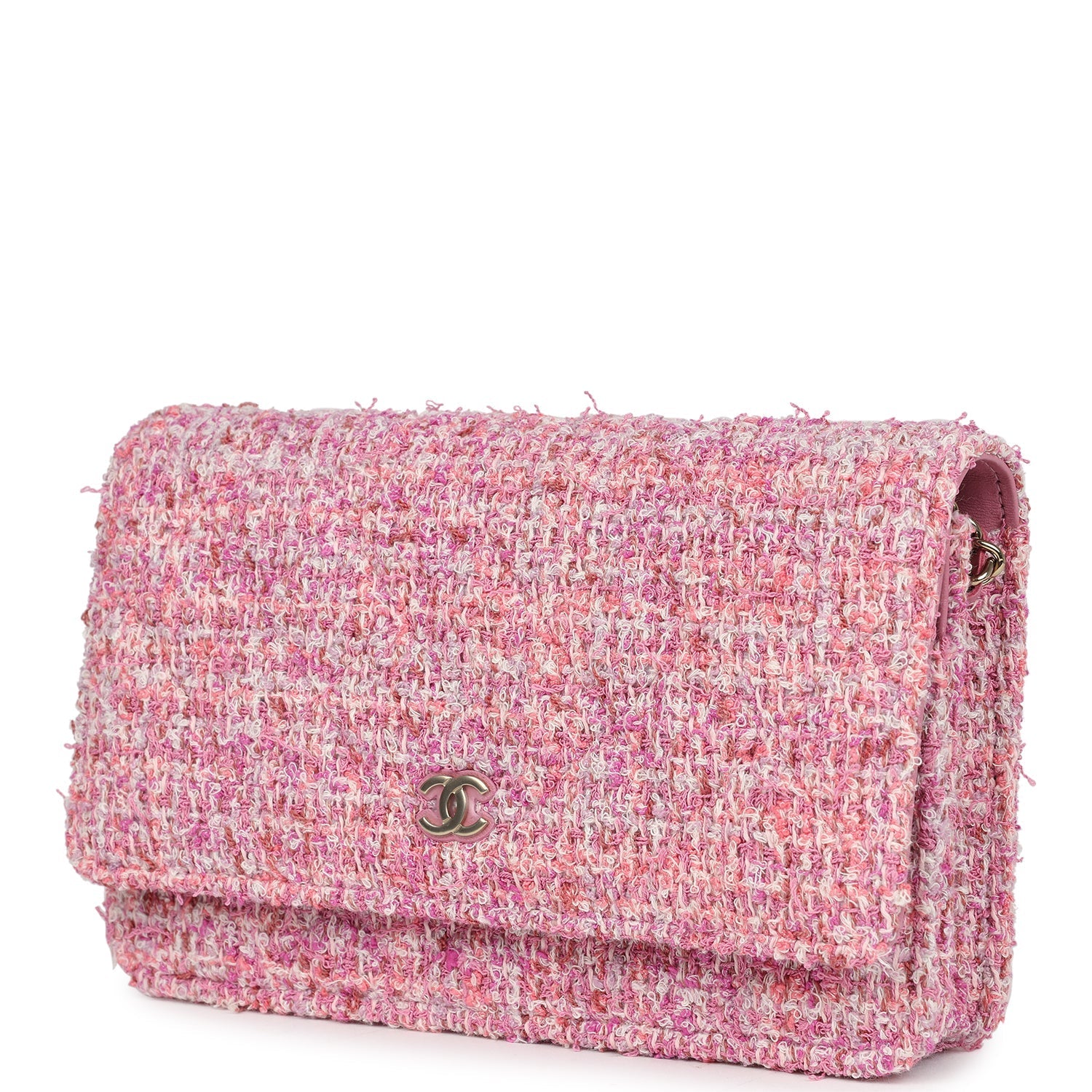 chanel-classic-wallet-on-chain-pink-multicolored-tweed-gold-metal