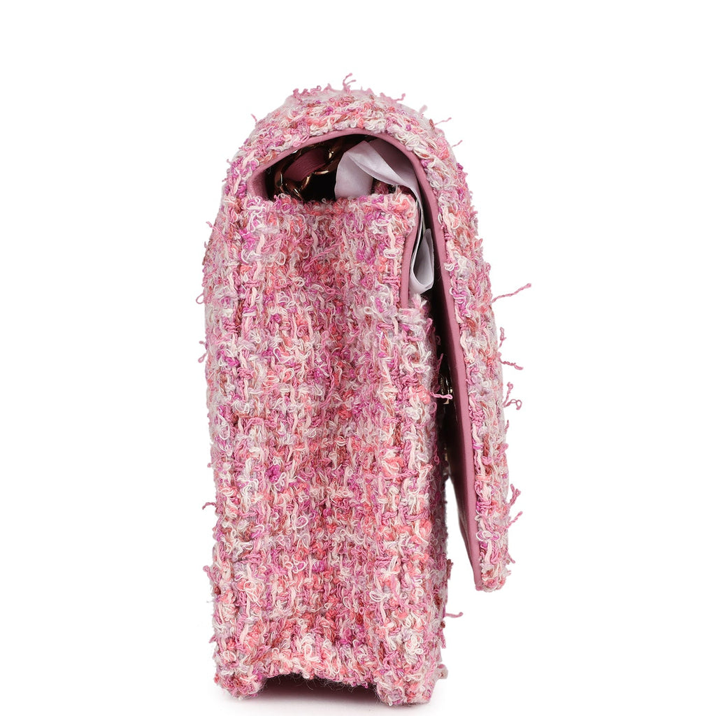 chanel-classic-wallet-on-chain-pink-multicolored-tweed-gold-metal