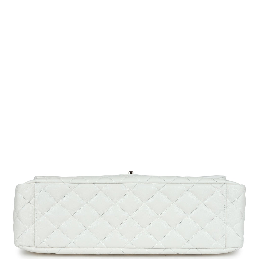 chanel-xxl-classic-single-flap-bag-white-shiny-caviar-light-gold-metal