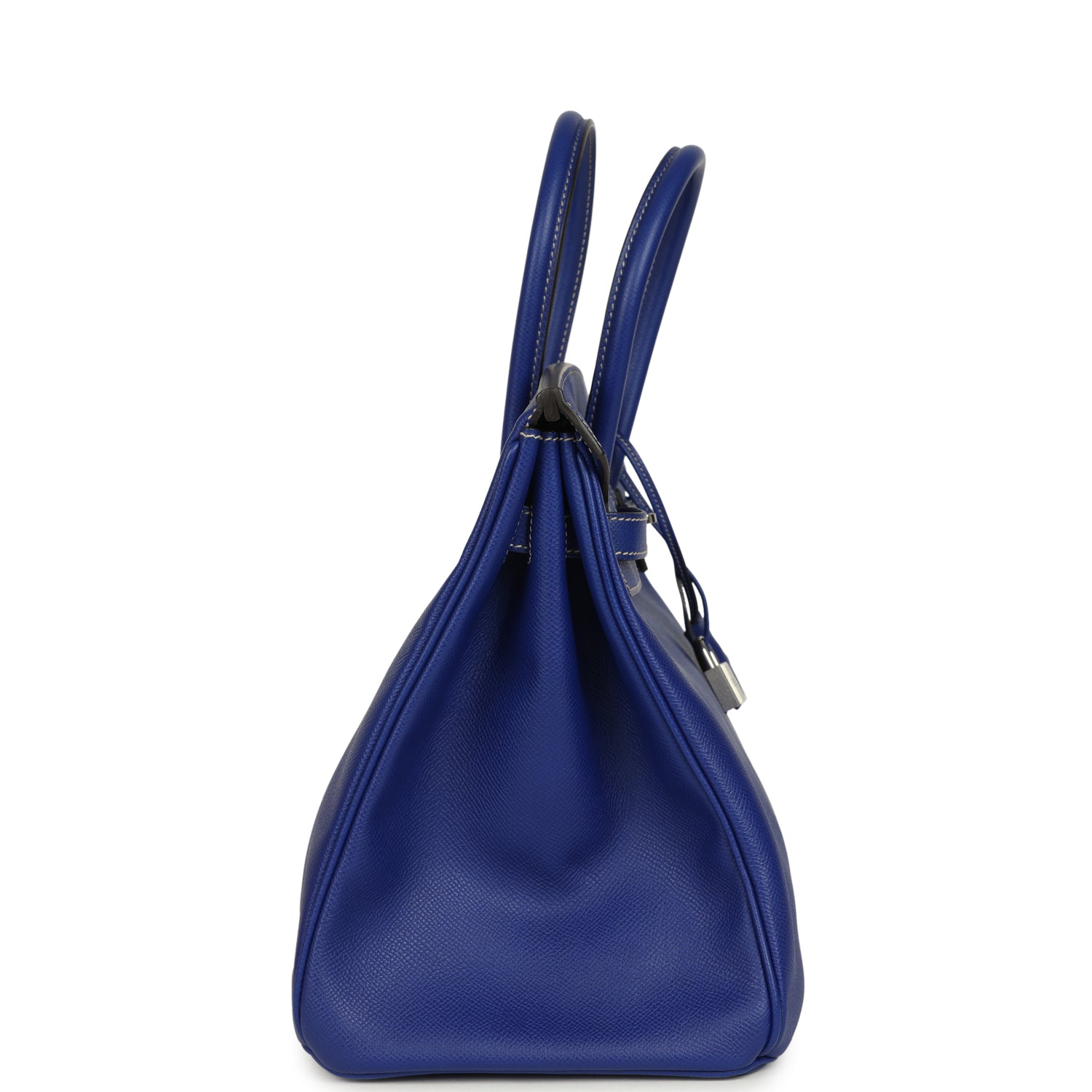 Candy Birkin 35 Bleu Electric Verso Epsom Palladium Hardware