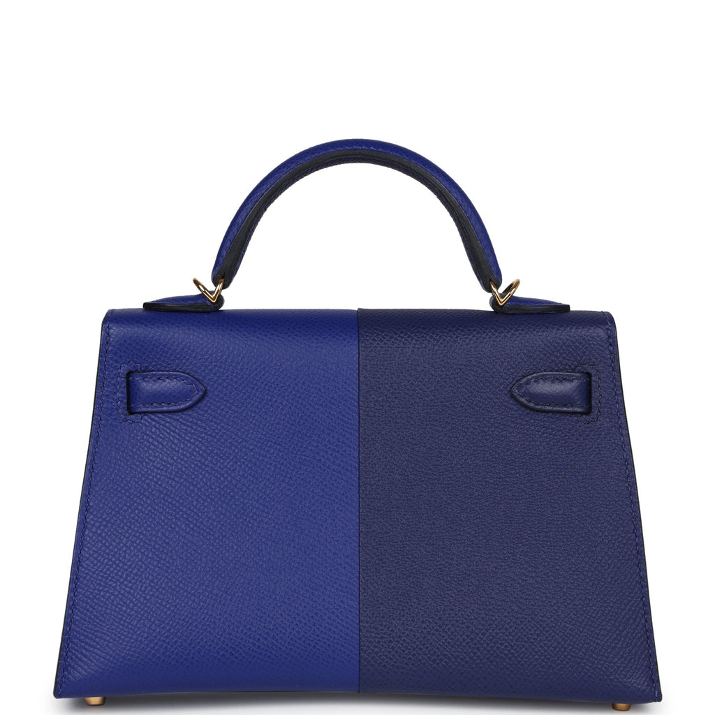 Casaque Kelly Sellier 20 Bleu Electric and Bleu Encre Epsom Bag