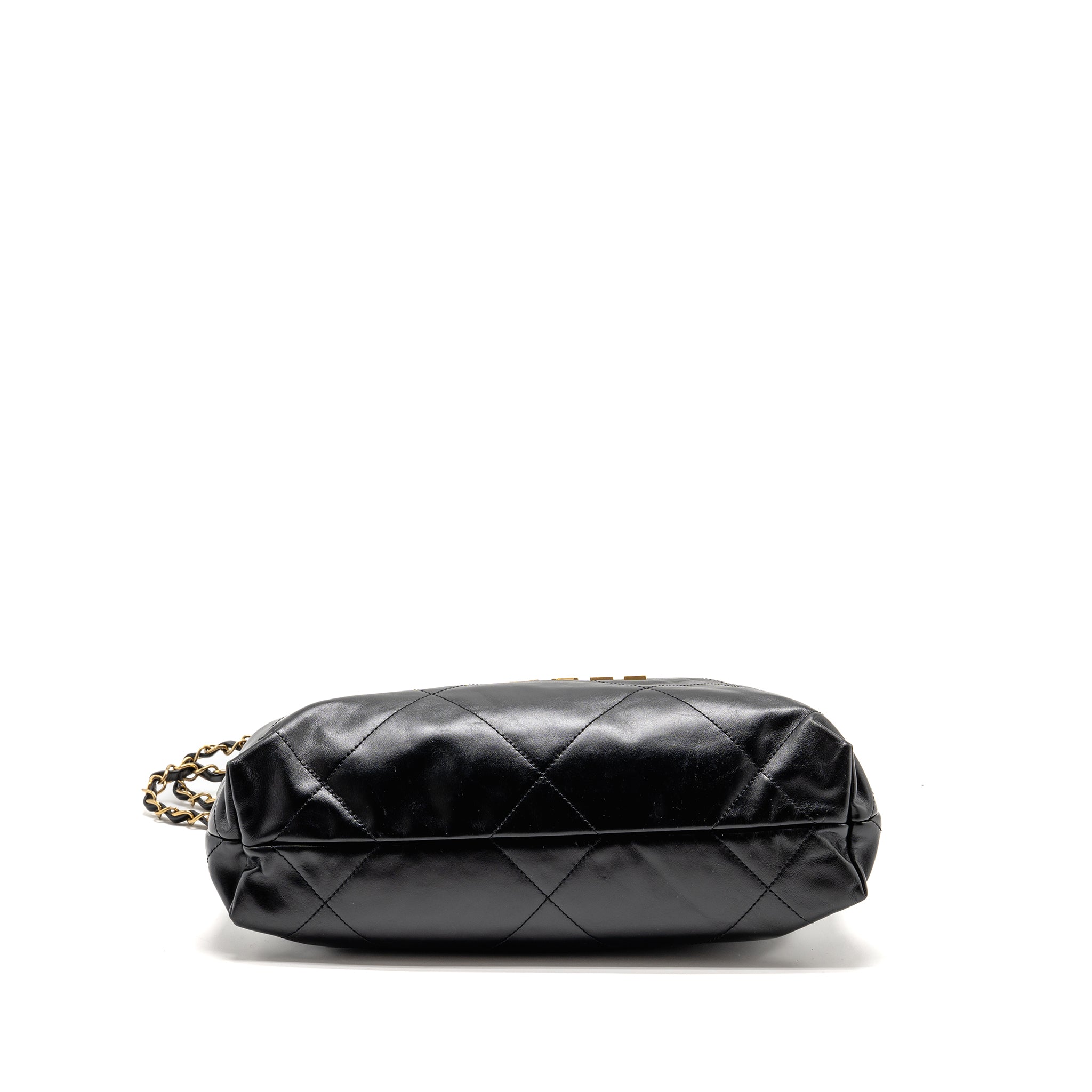 chanel-small-22-bag-shiny-calfskin-black-ghwmicrochip-1