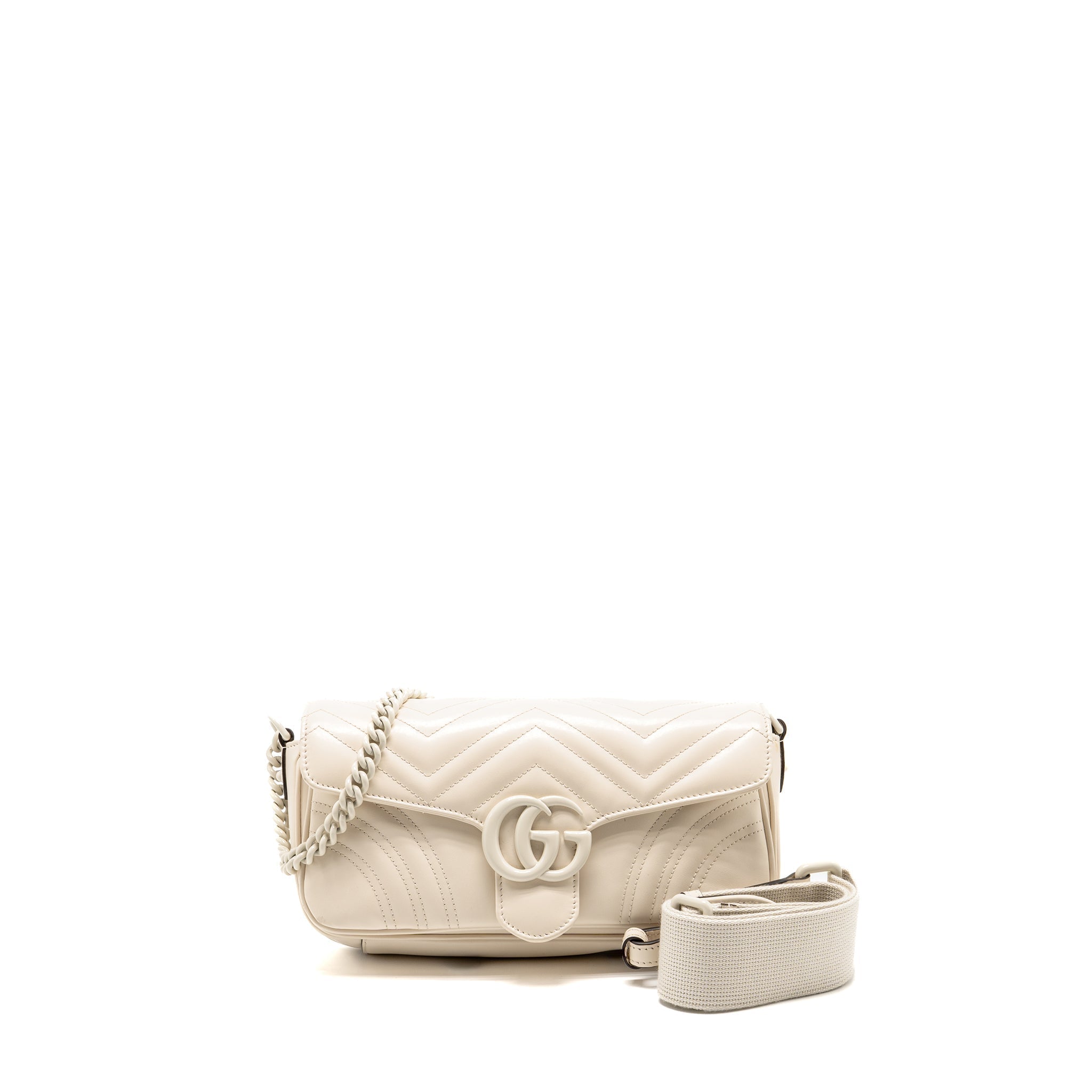 gucci-medium-gg-marmont-shoulder-bag-white-matelasse-chevron-leather-with-white-hardware-copy