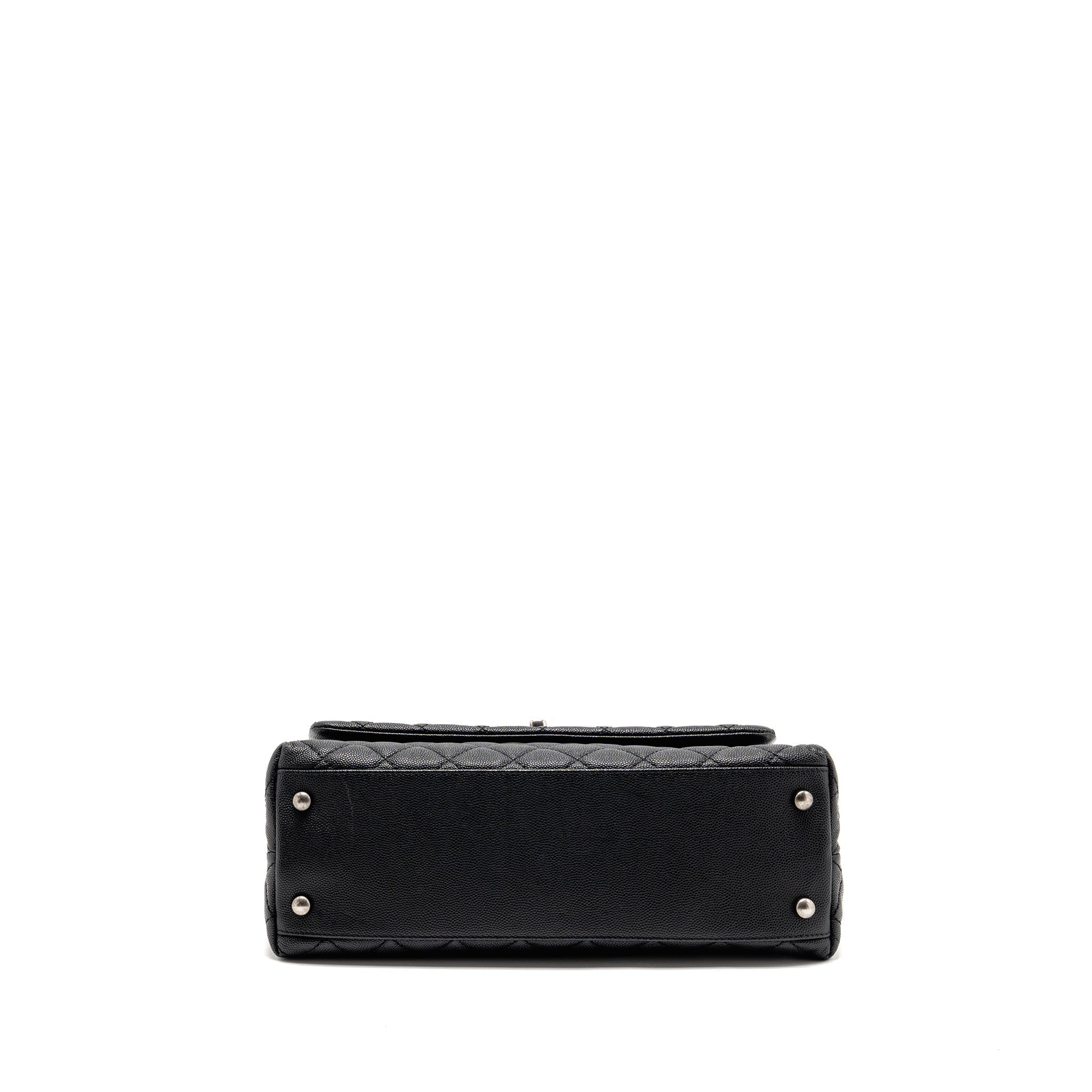 chanel-small-coco-handle-flap-bag-lizard-embossed-handle-caviar-black-ruthenium-hardware