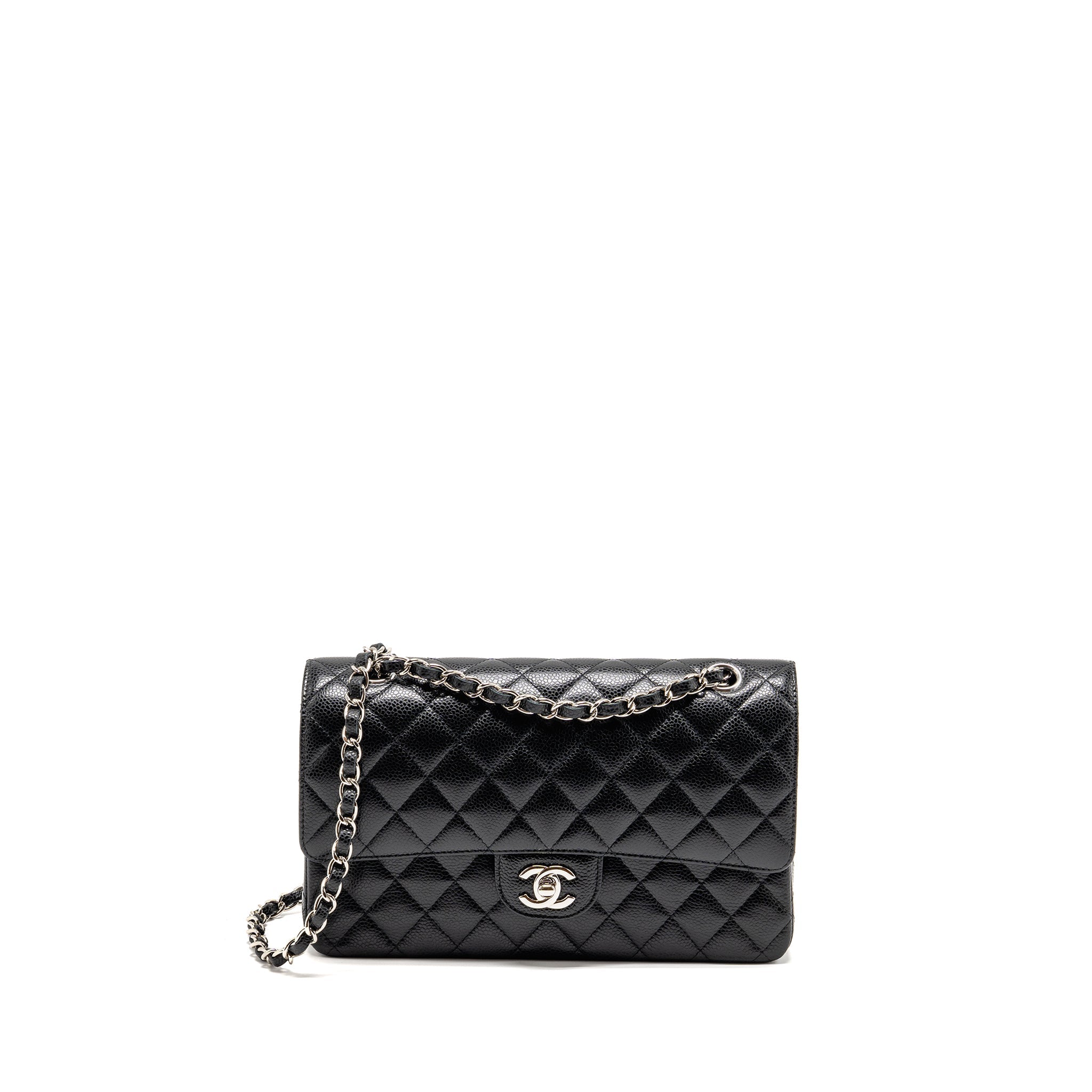chanel-medium-classic-double-flap-bag-caviar-black-shw-15
