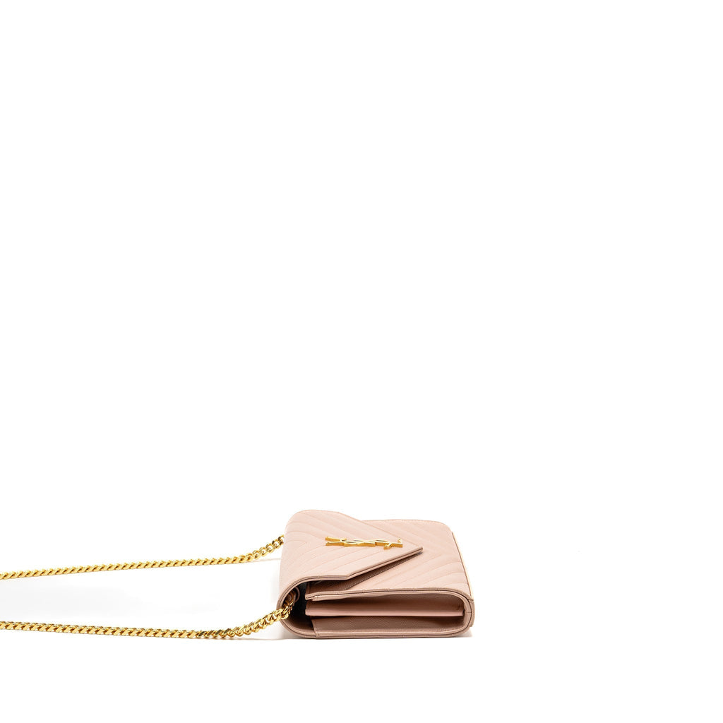 saint-laurent-ysl-matelasse-chain-wallet-grained-calfskin-pale-blush-ghw