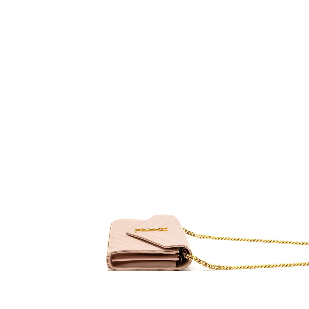 saint-laurent-ysl-matelasse-chain-wallet-grained-calfskin-pale-blush-ghw