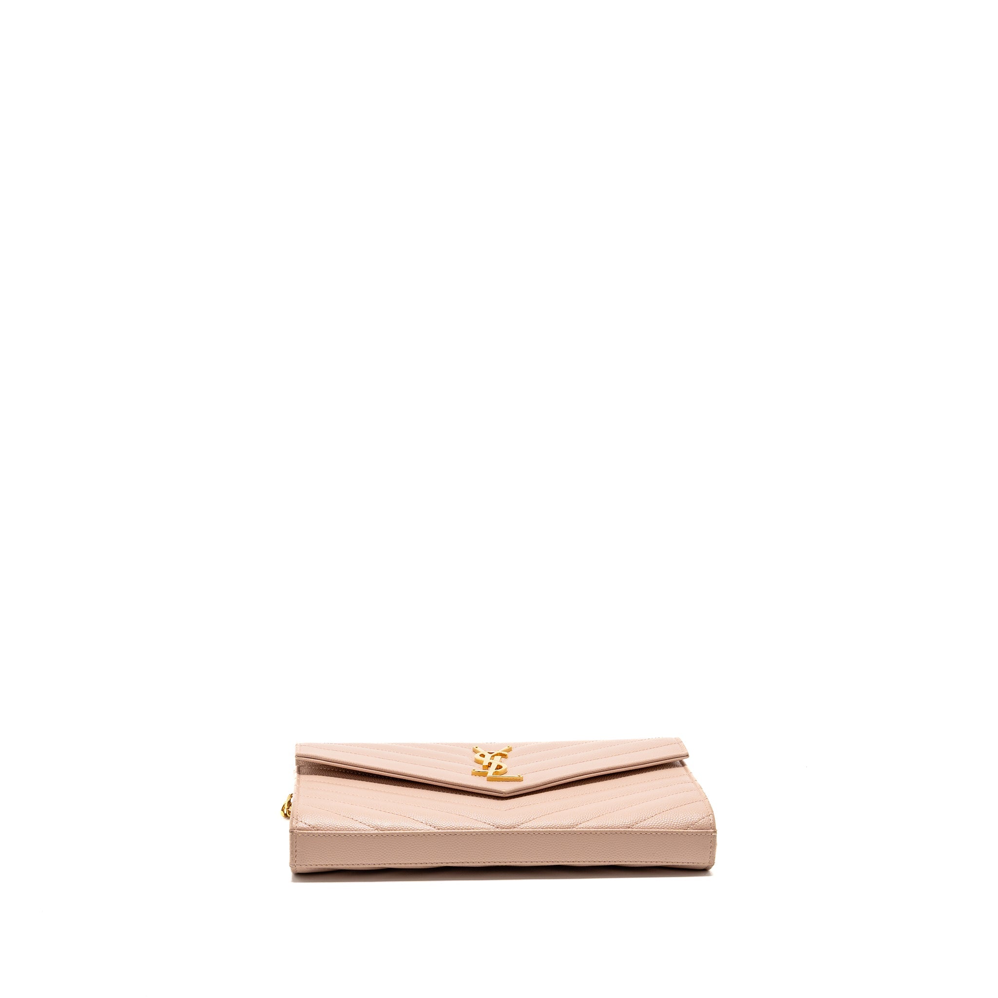 saint-laurent-ysl-matelasse-chain-wallet-grained-calfskin-pale-blush-ghw