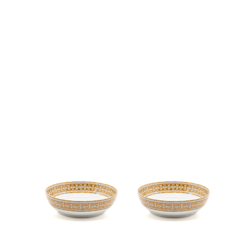 hermes-assiette-calotte-mosaique-au-24-gold-hollow-dish-multicolour-sell-in-a-set
