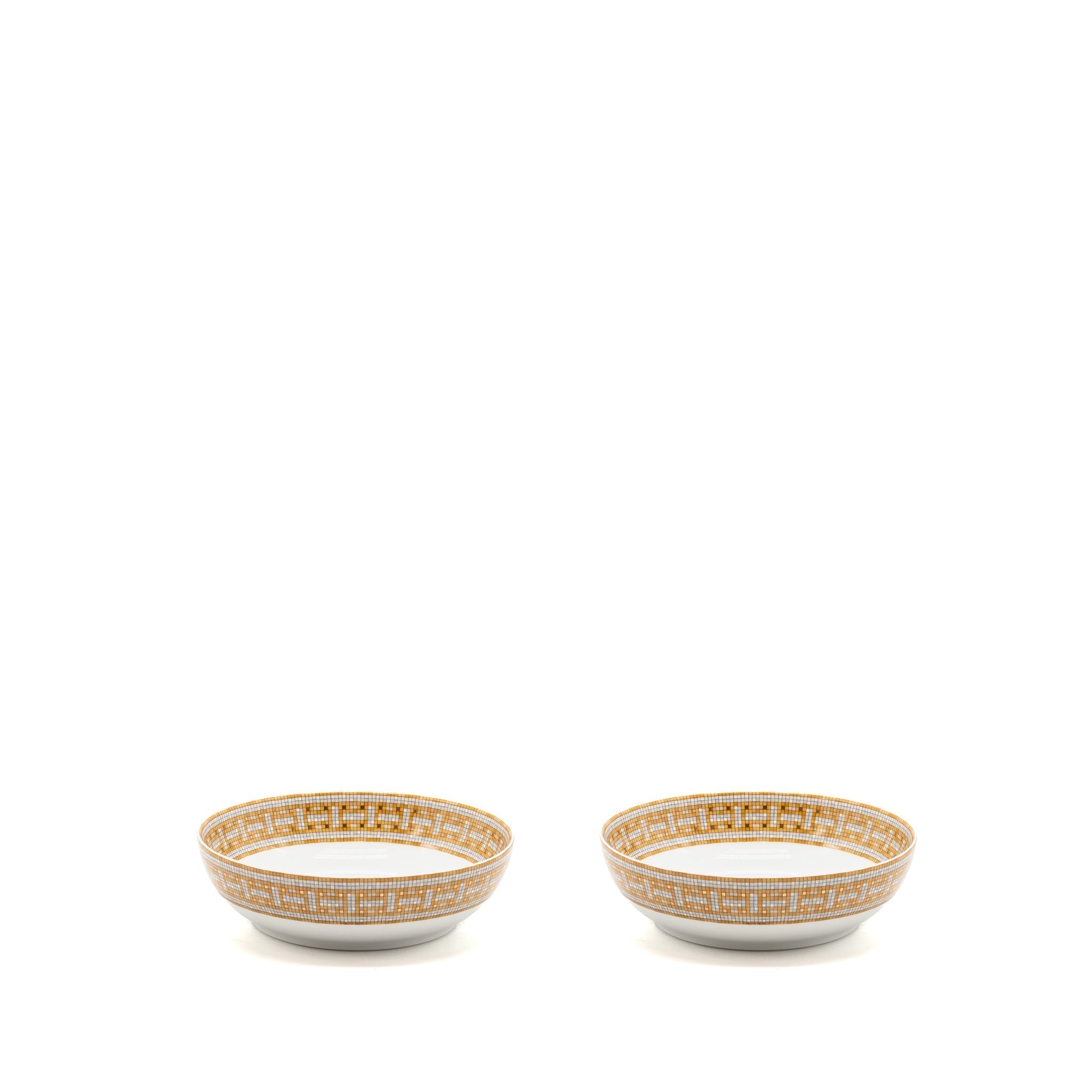 hermes-assiette-calotte-mosaique-au-24-gold-hollow-dish-multicolour-sell-in-a-set