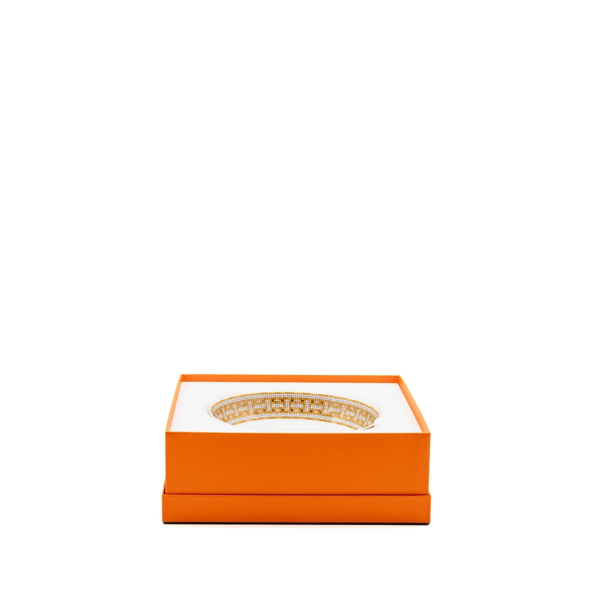 hermes-assiette-calotte-mosaique-au-24-gold-hollow-dish-multicolour-sell-in-a-set