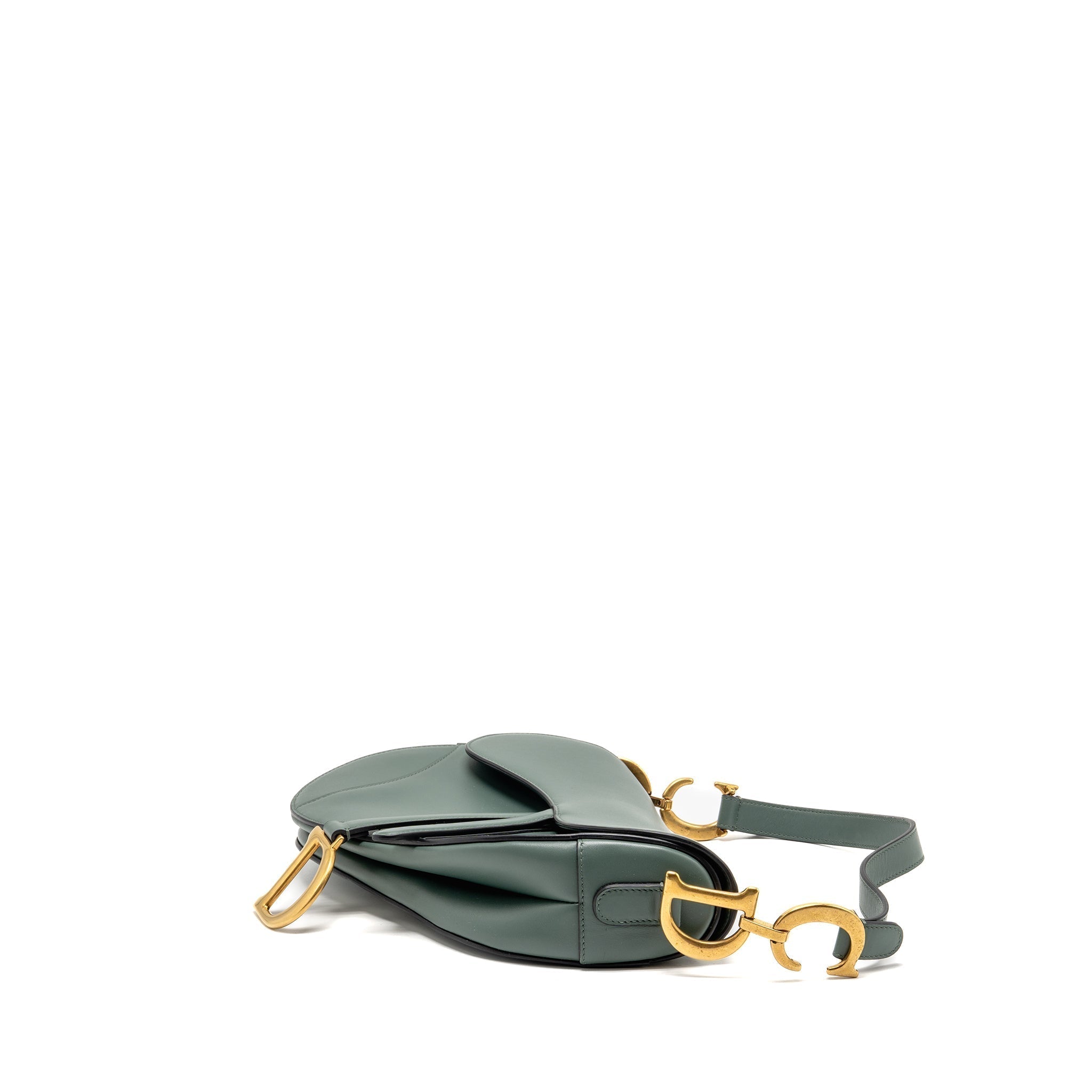 dior-medium-saddle-bag-calfskin-dark-green-ghw