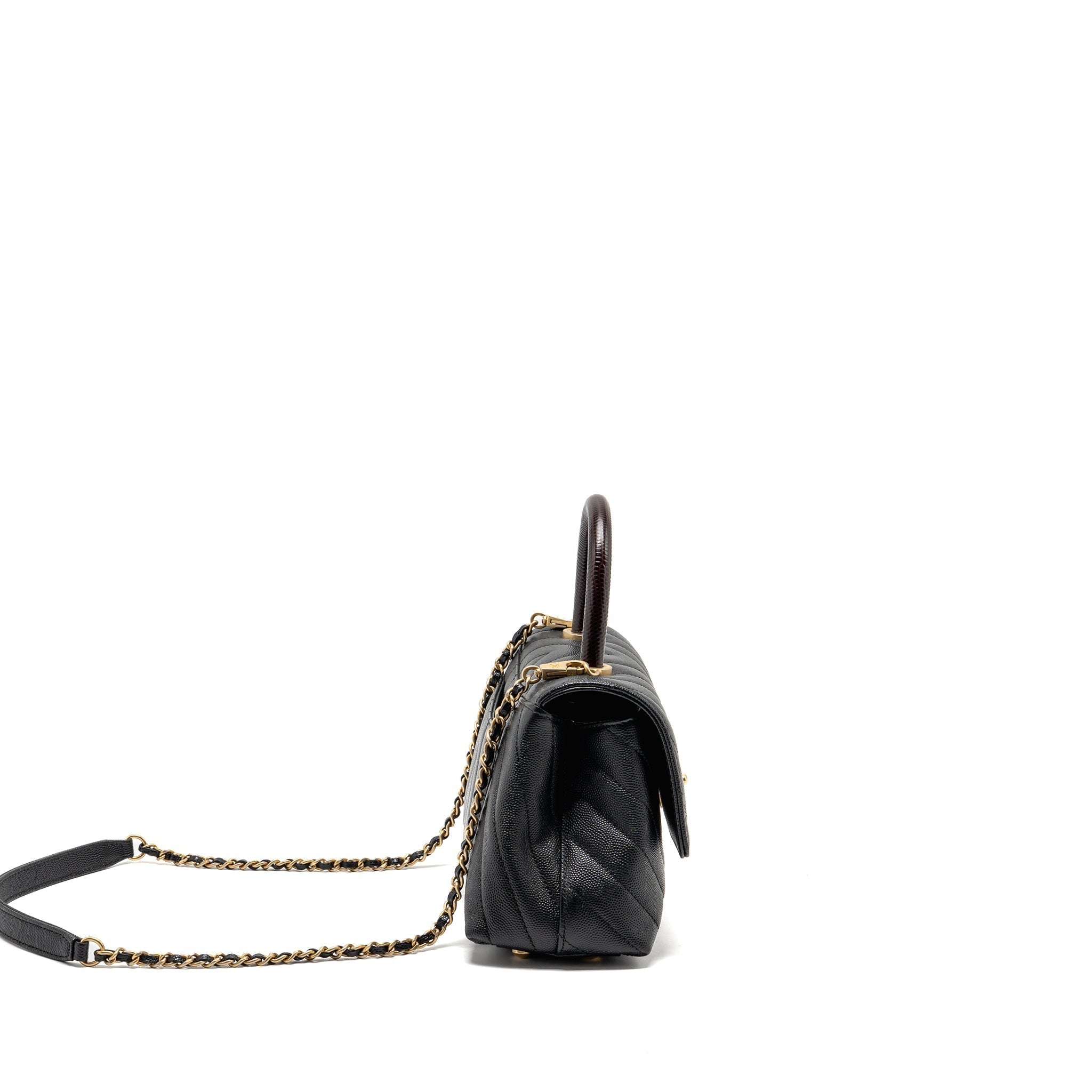 chanel-small-coco-handle-with-lizard-embossed-handle-chevron-caviar-black-ghw