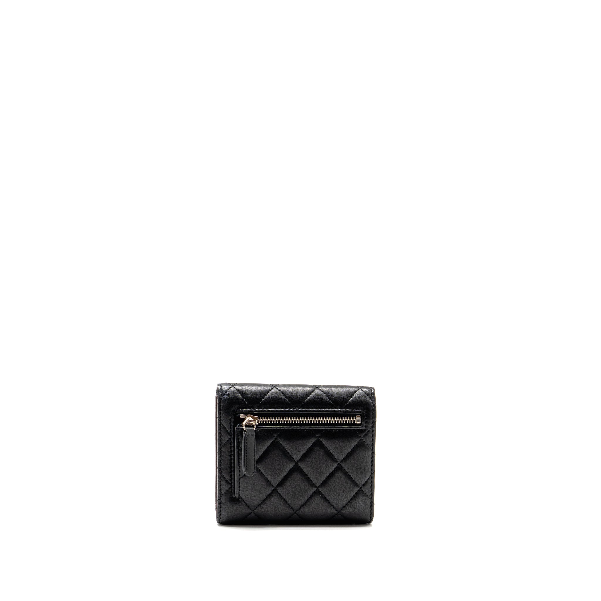 chanel-small-classic-flap-wallet-lambskin-black-shw
