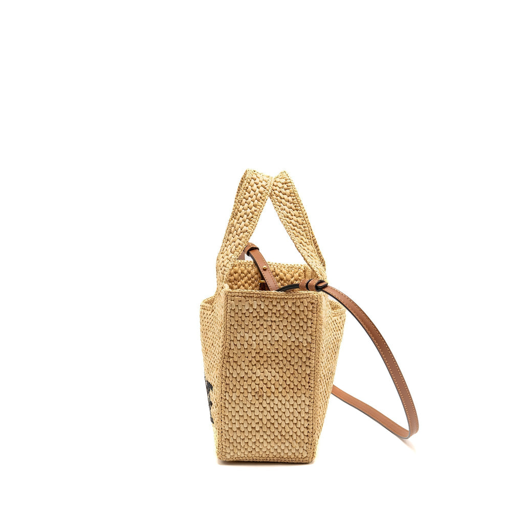 loewe-small-font-tote-bag-raffia-calfskin-natural-ghw