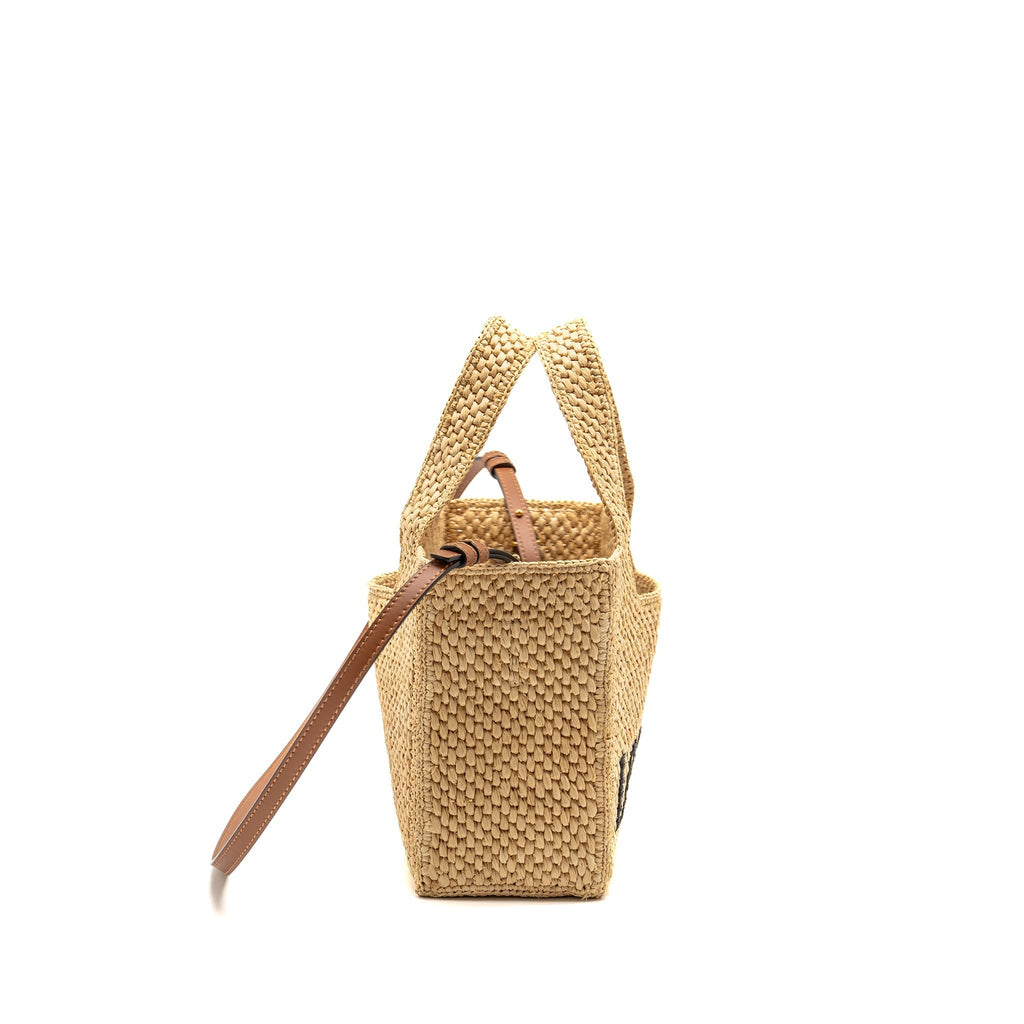 loewe-small-font-tote-bag-raffia-calfskin-natural-ghw