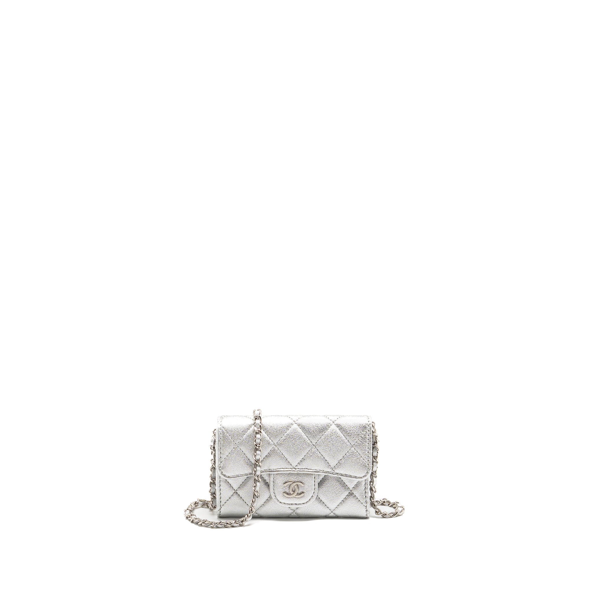 chanel-mini-flap-belt-bag-lambskin-silver-shw