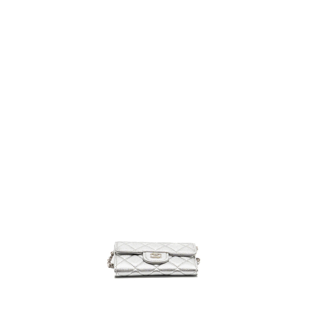chanel-mini-flap-belt-bag-lambskin-silver-shw