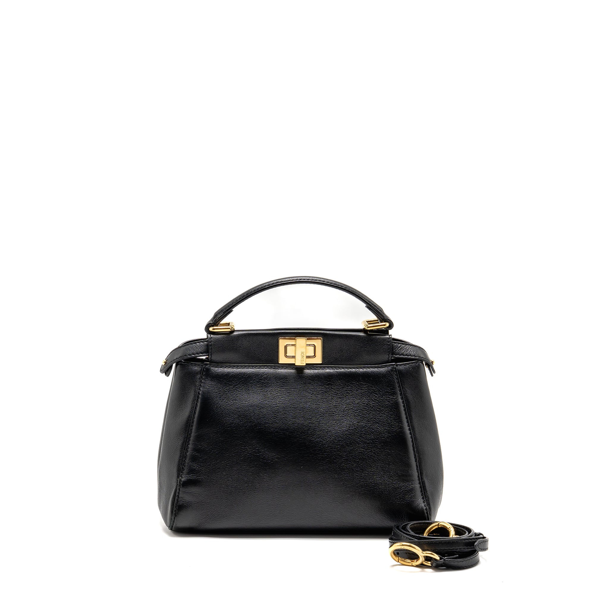 fendi-mini-peekaboo-lambskin-black-ghw-1